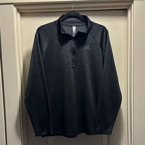 Adidas Men's Dark Gray Quarter-Zip Pullover